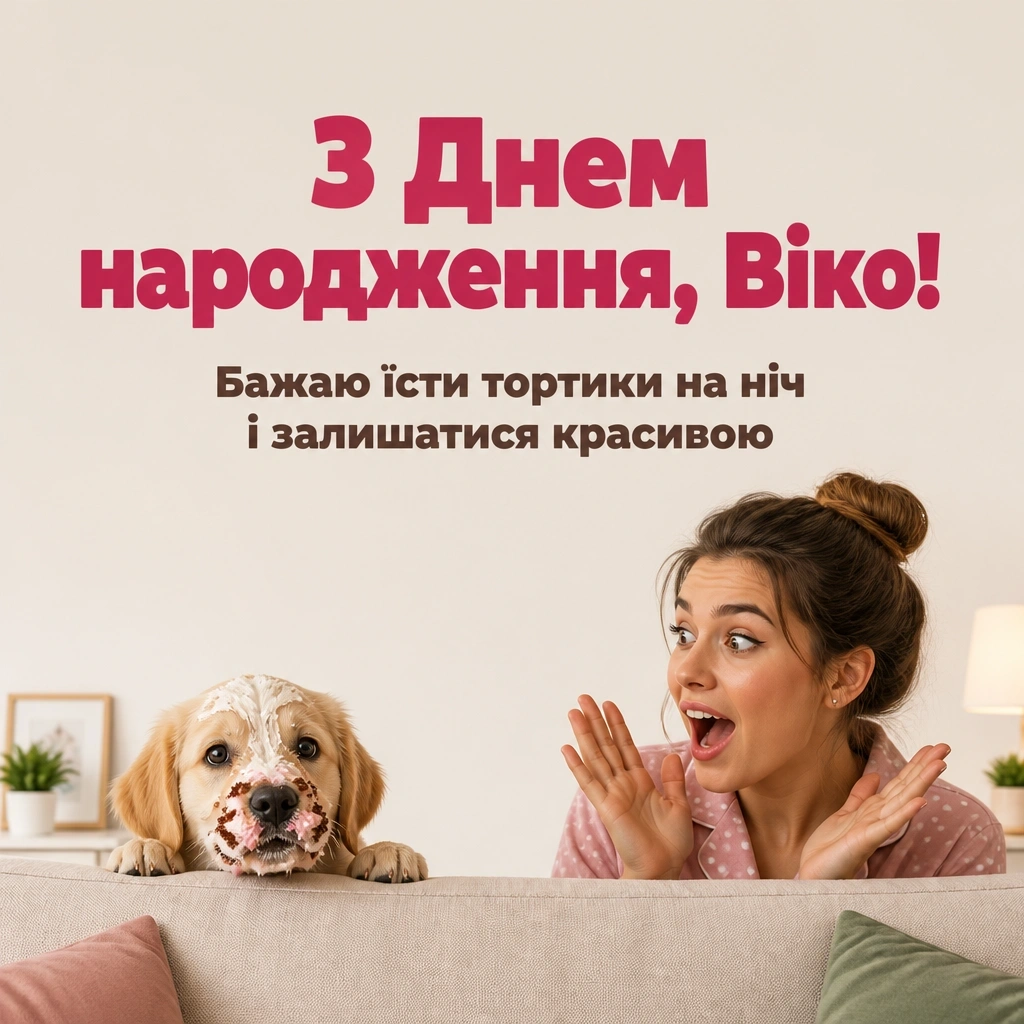 з днем народження віка