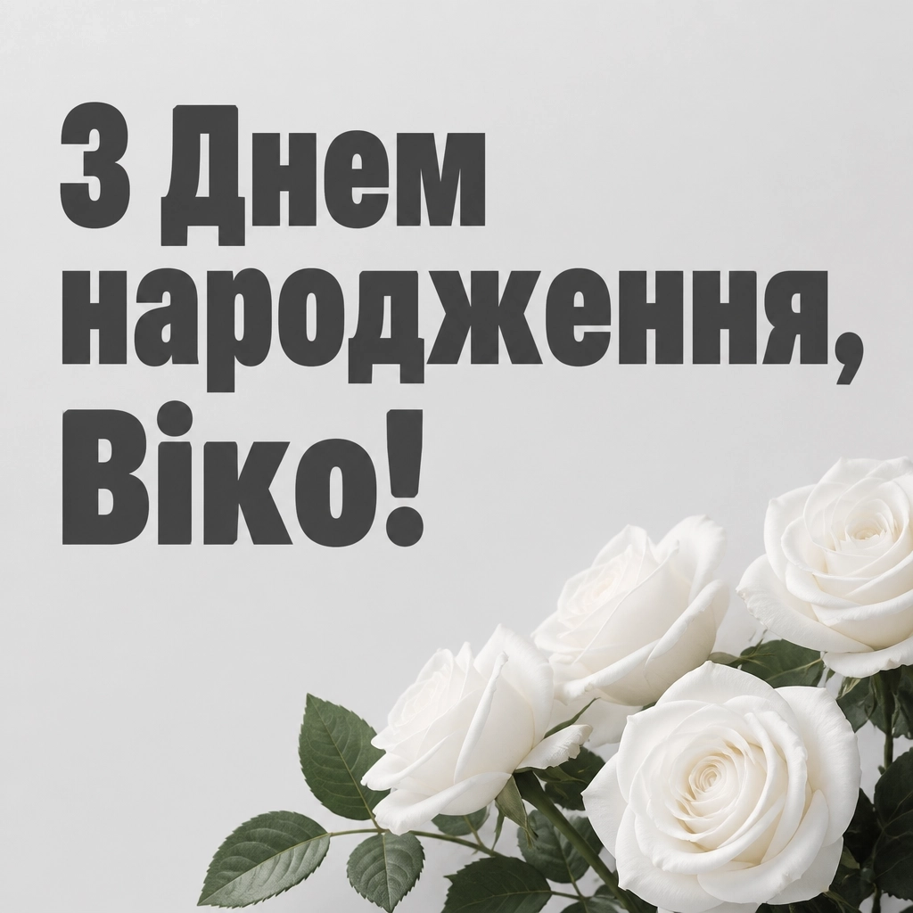 з днем народження віка