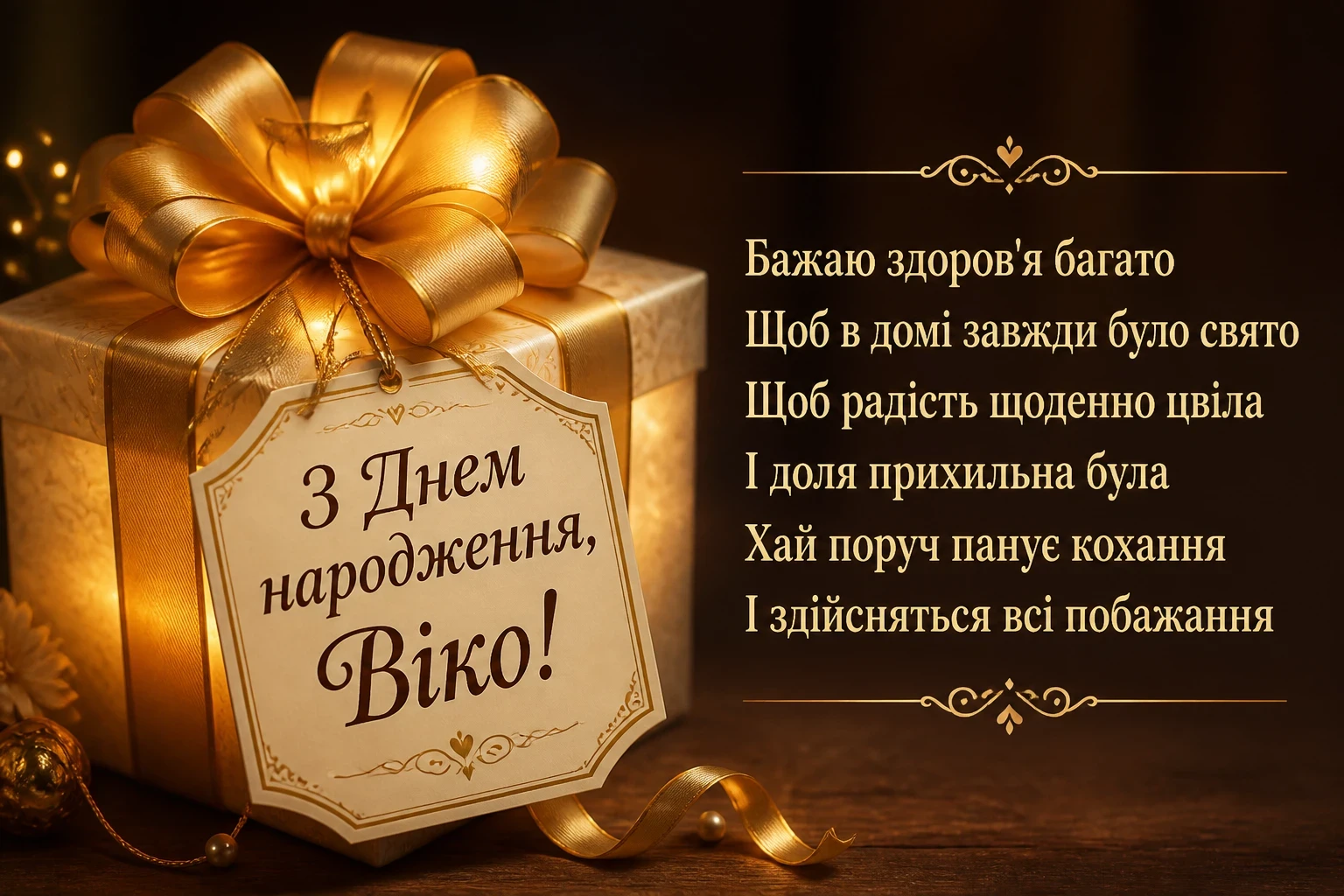 з днем народження віка