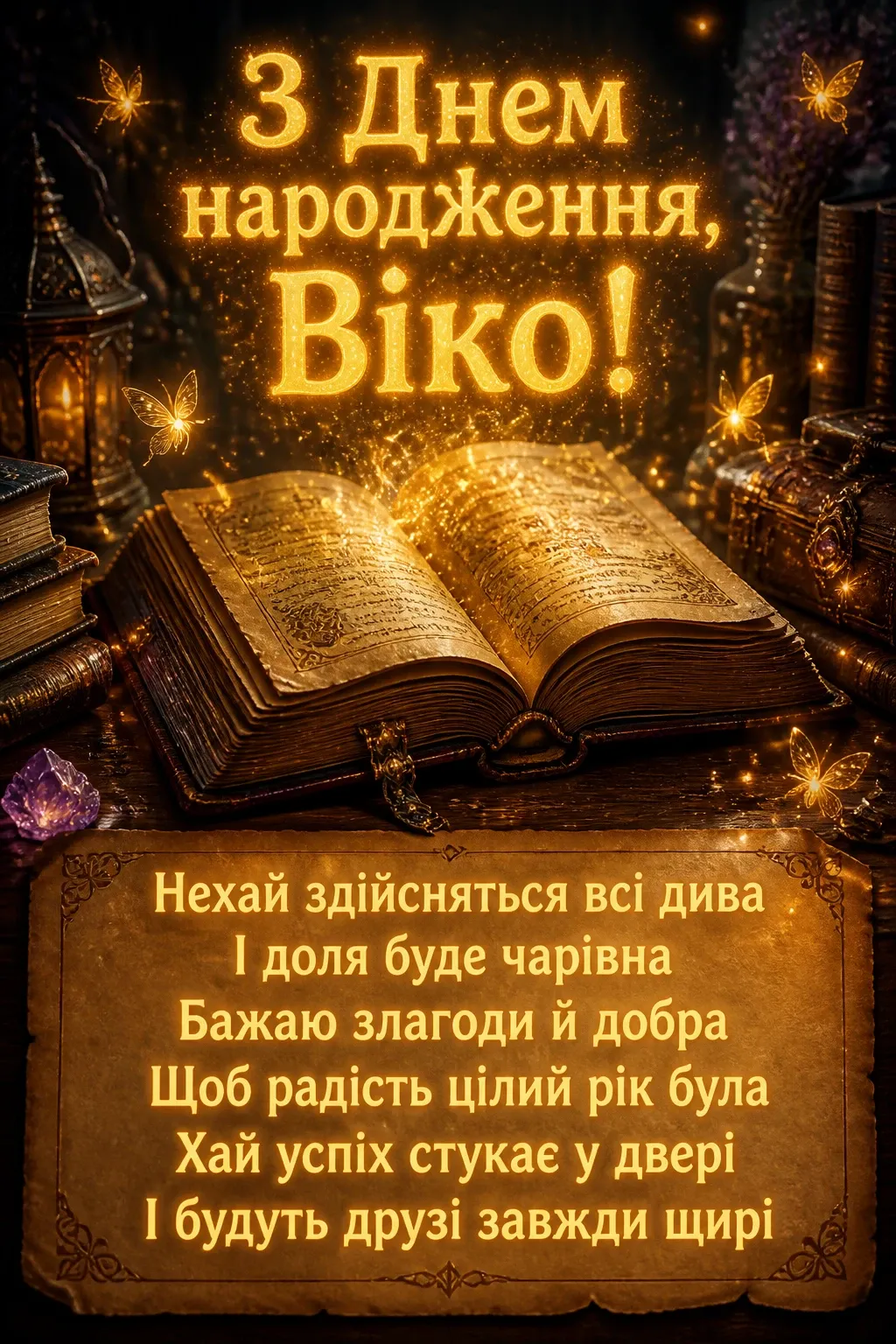 з днем народження віка
