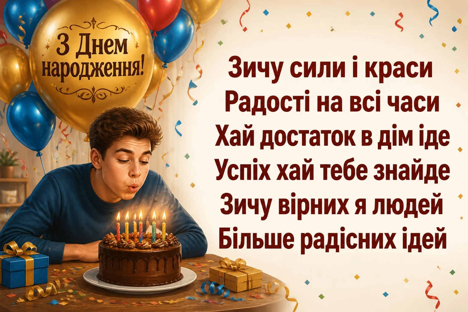 привітання племінника з днем народження