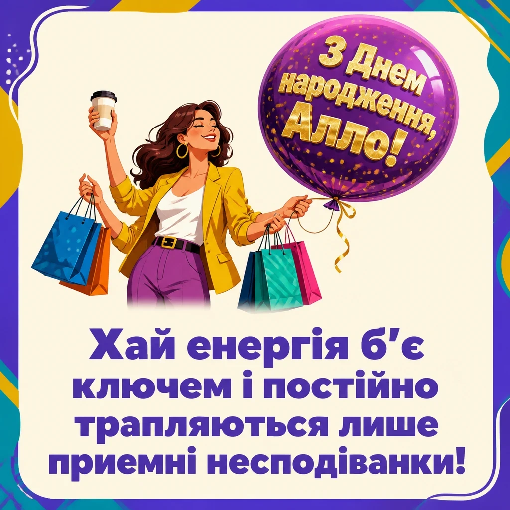 з днем народження алла