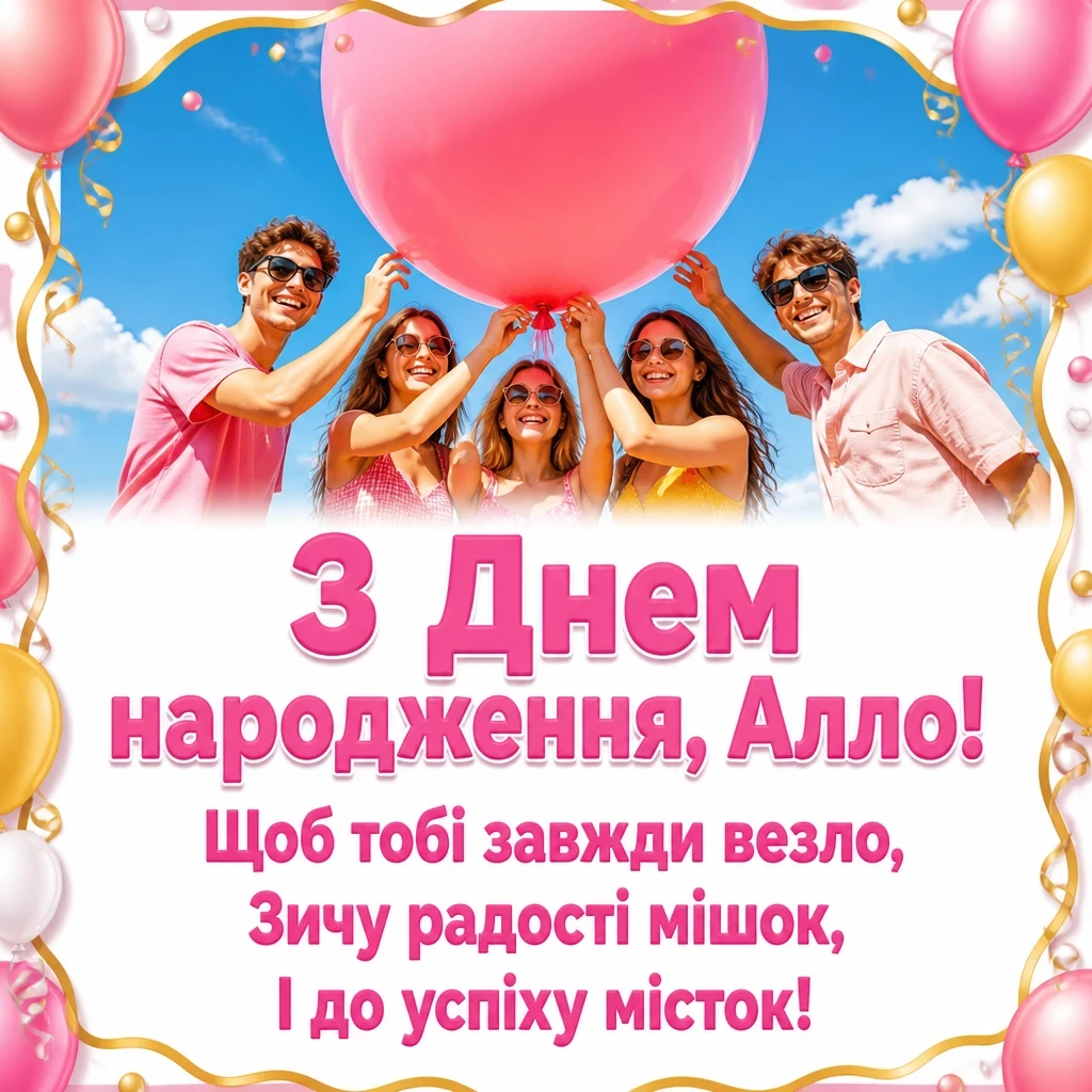 з днем народження алла