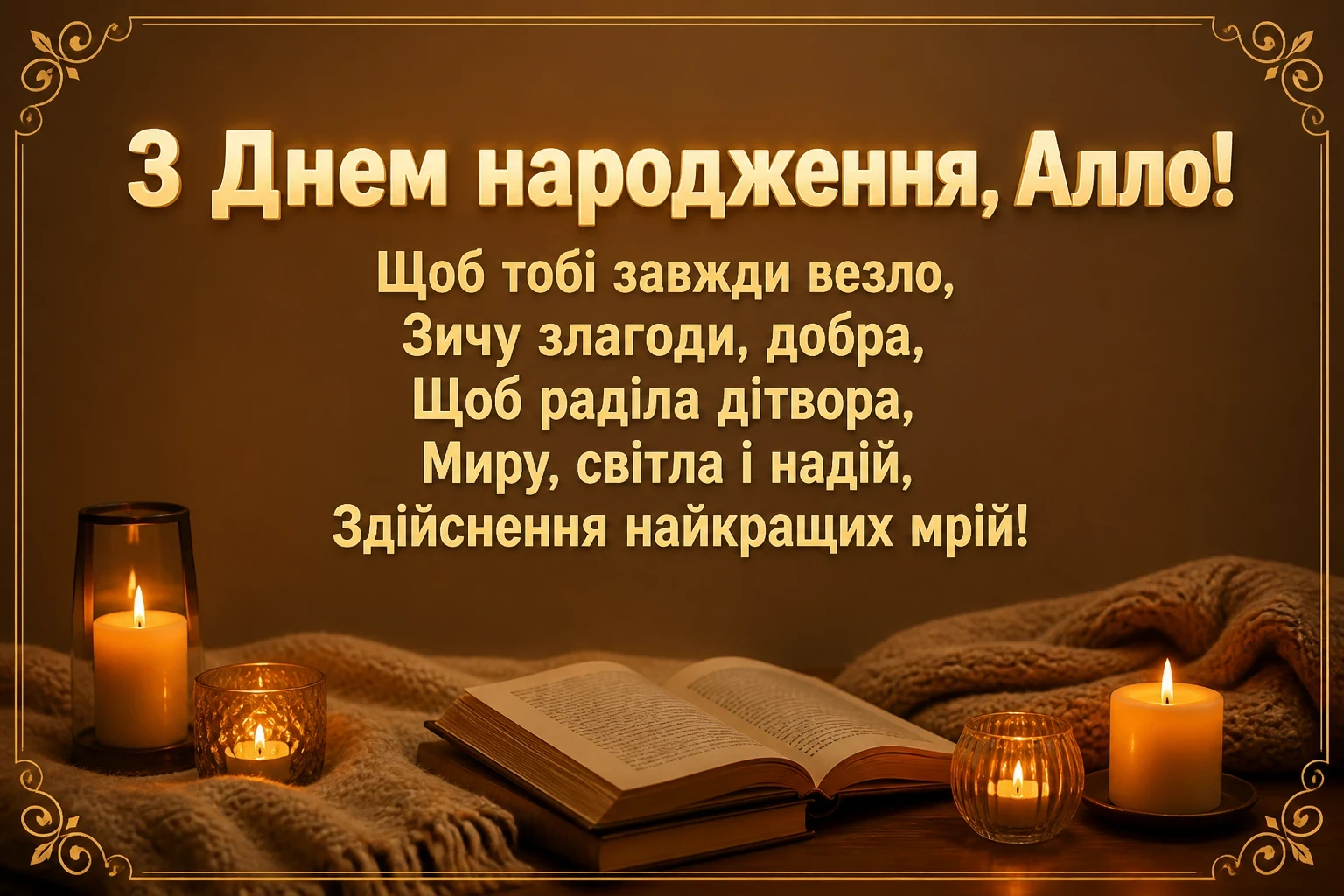 з днем народження алла