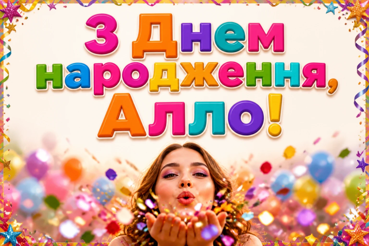 з днем народження алла