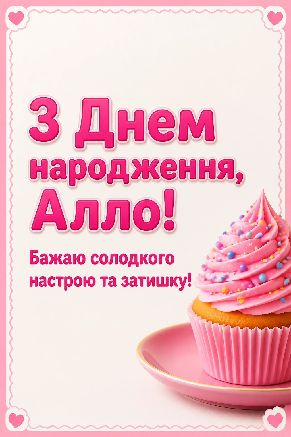 з днем народження алла