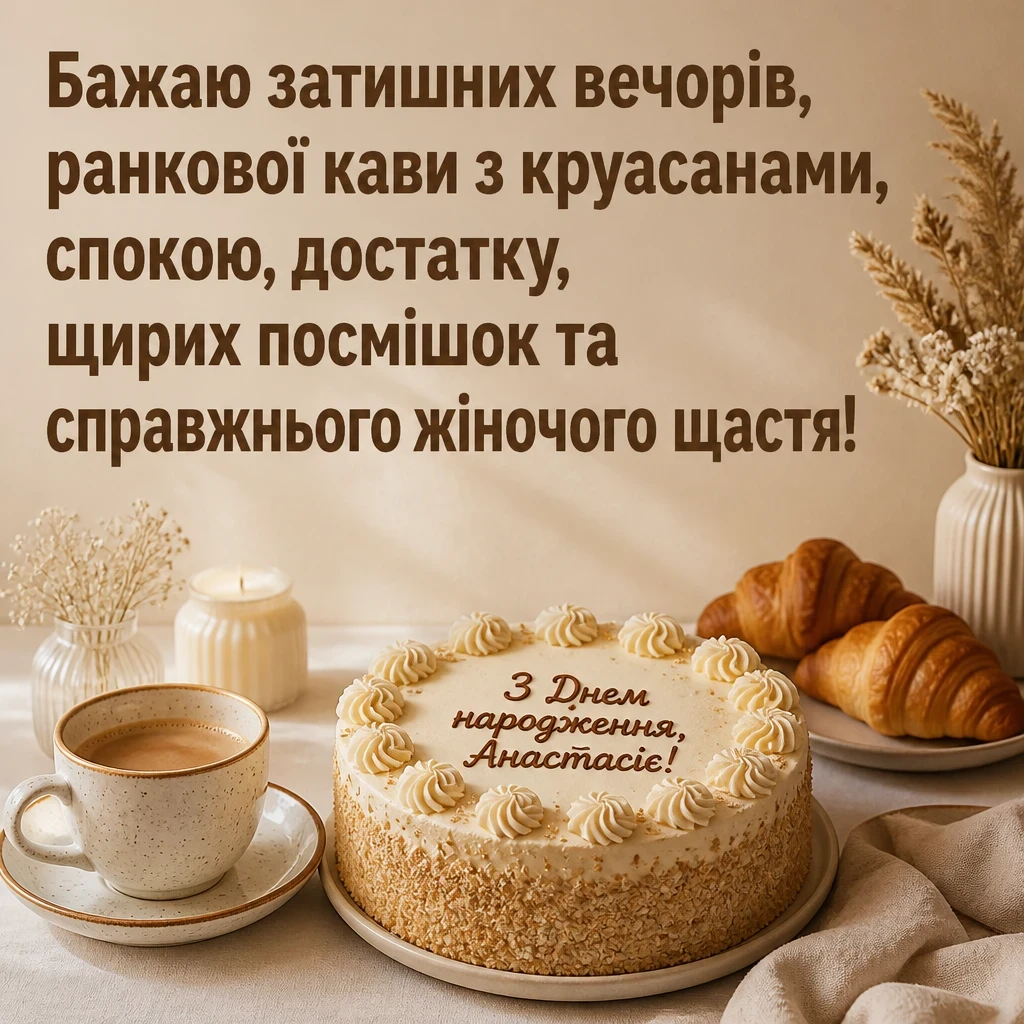 з днем народження анастасія