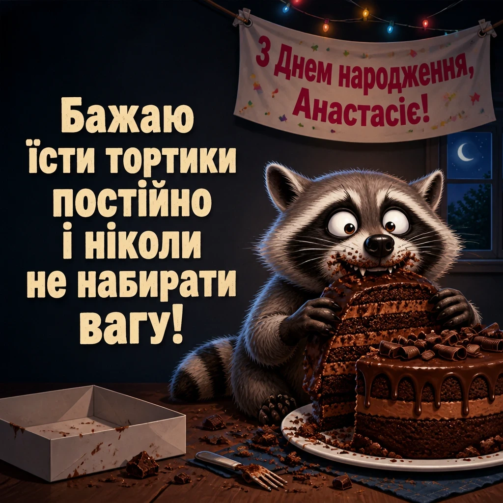 з днем народження анастасія