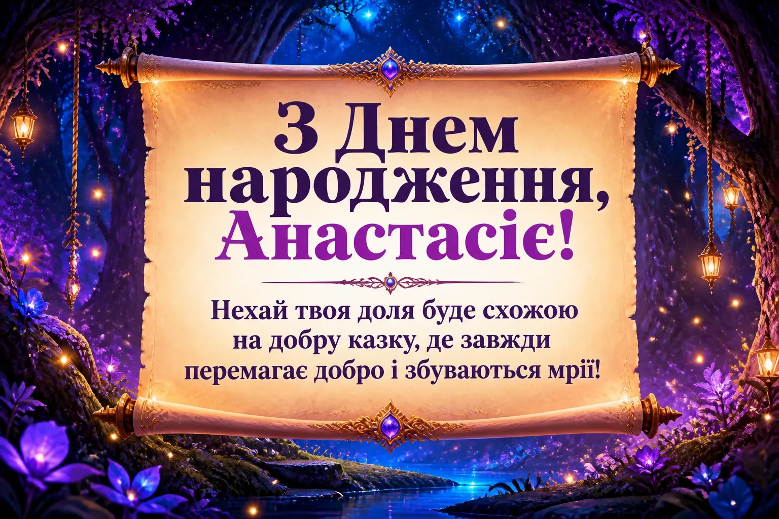з днем народження анастасія