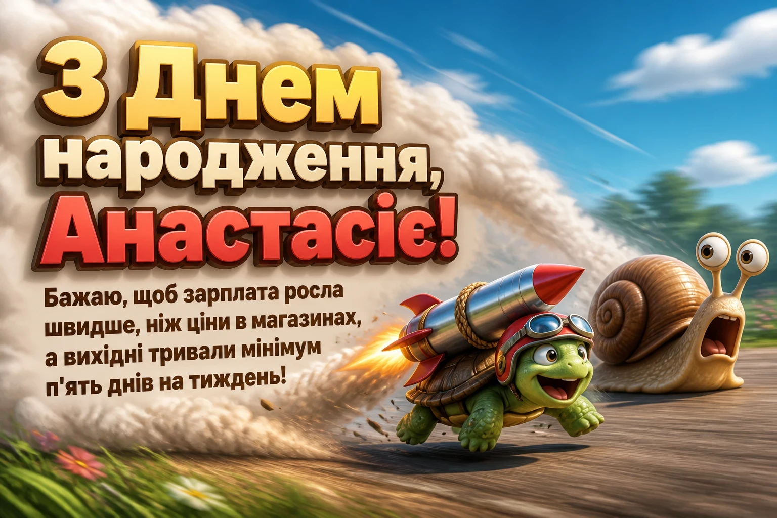 з днем народження анастасія