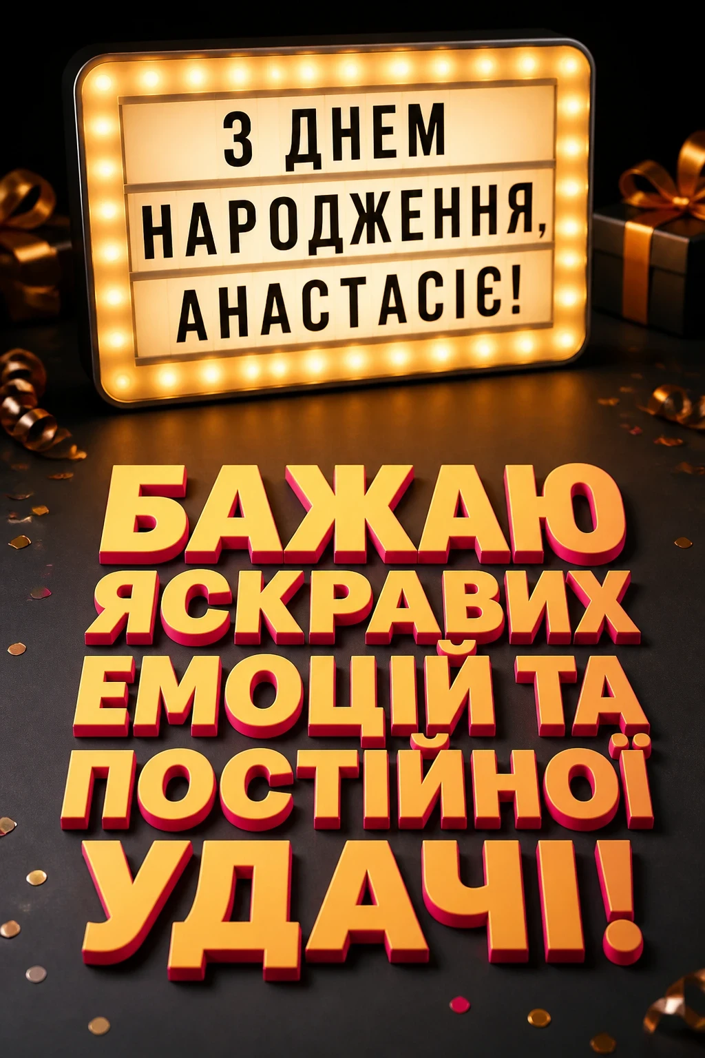 з днем народження анастасія