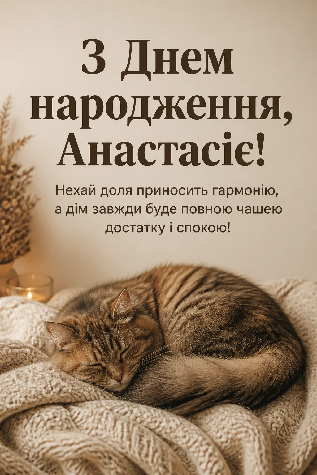 з днем народження анастасія