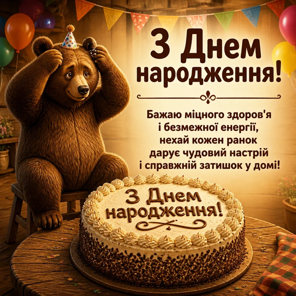 гарне привітання з днем народження своїми словами