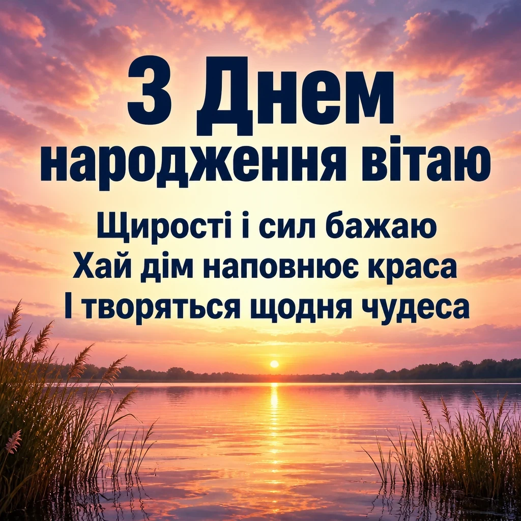 гарне привітання з днем народження своїми словами