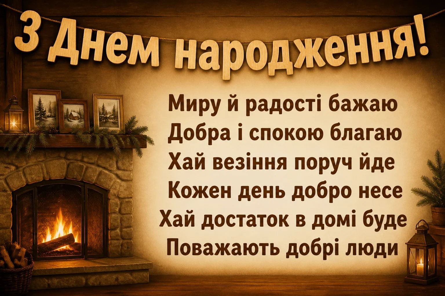 гарне привітання з днем народження своїми словами