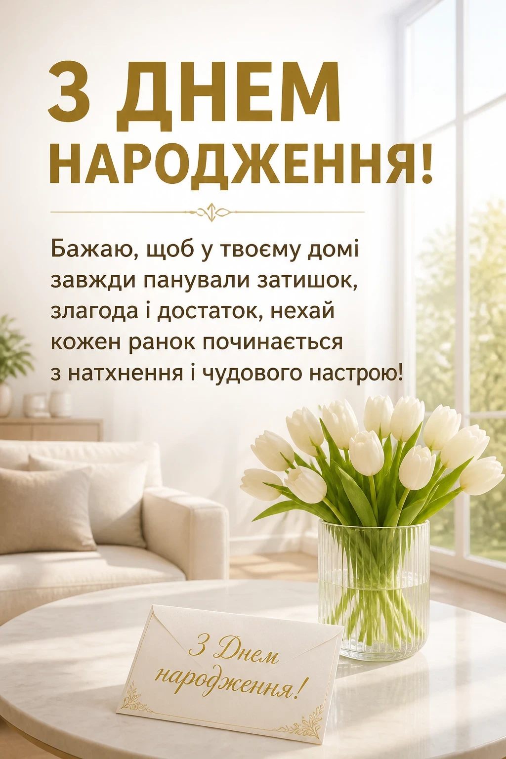 гарне привітання з днем народження своїми словами