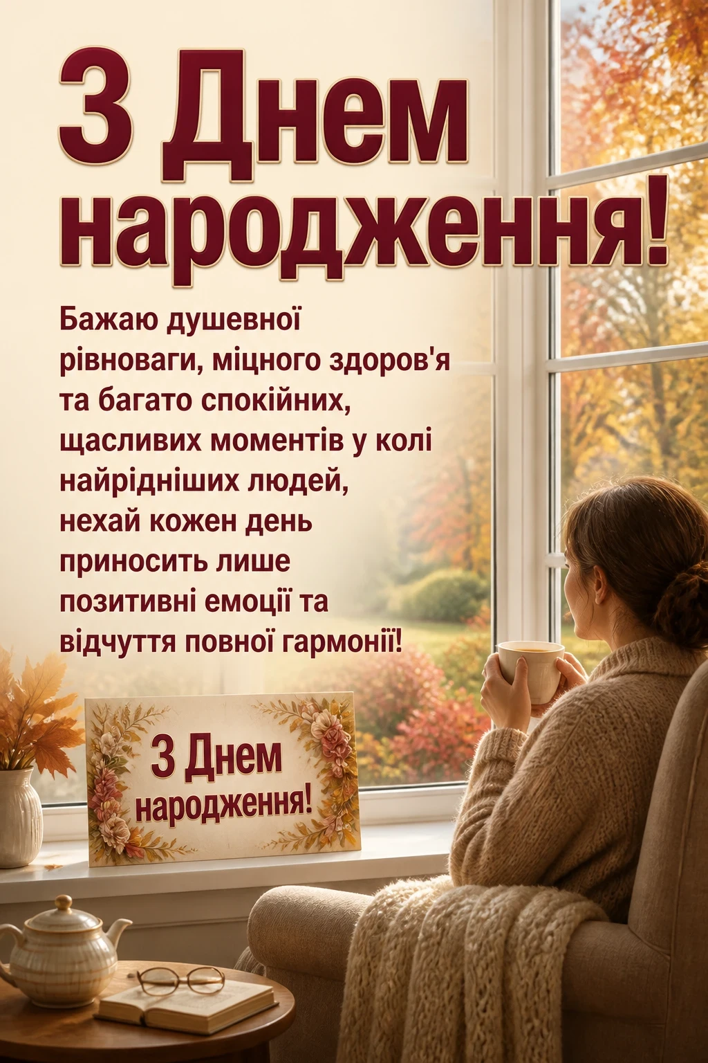 гарне привітання з днем народження своїми словами