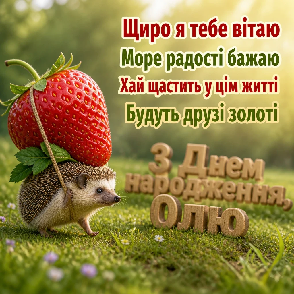 з днем народження ольга