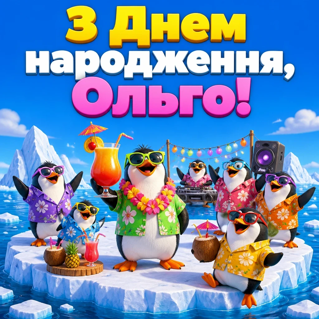 з днем народження ольга