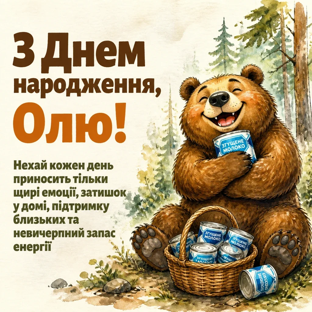 з днем народження ольга