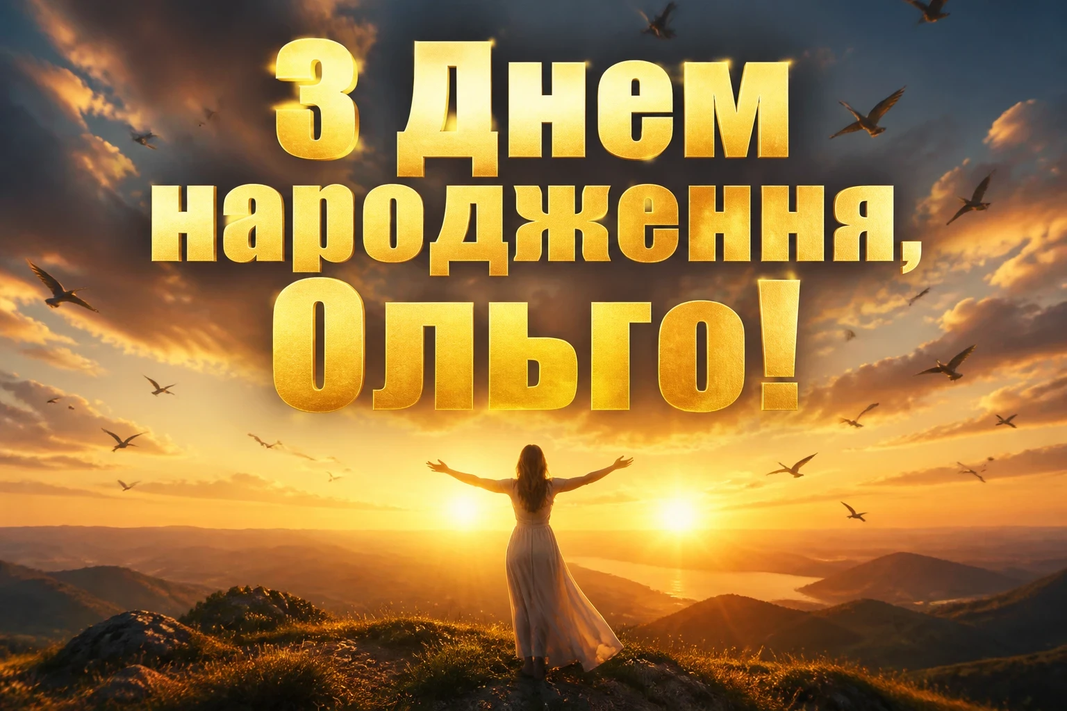 з днем народження ольга