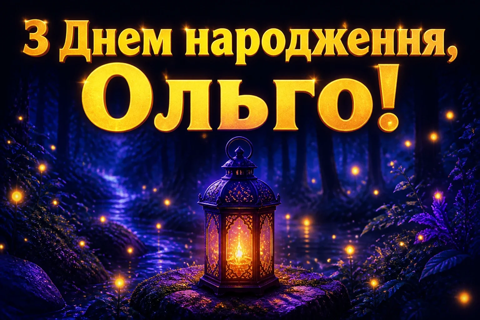 з днем народження ольга
