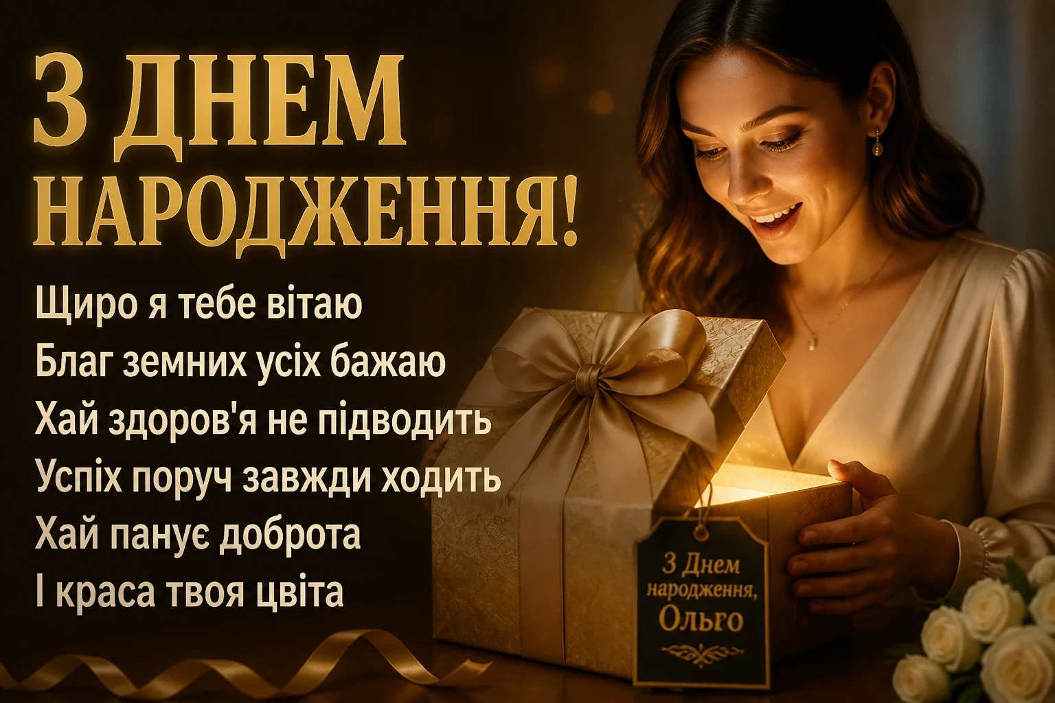 з днем народження ольга
