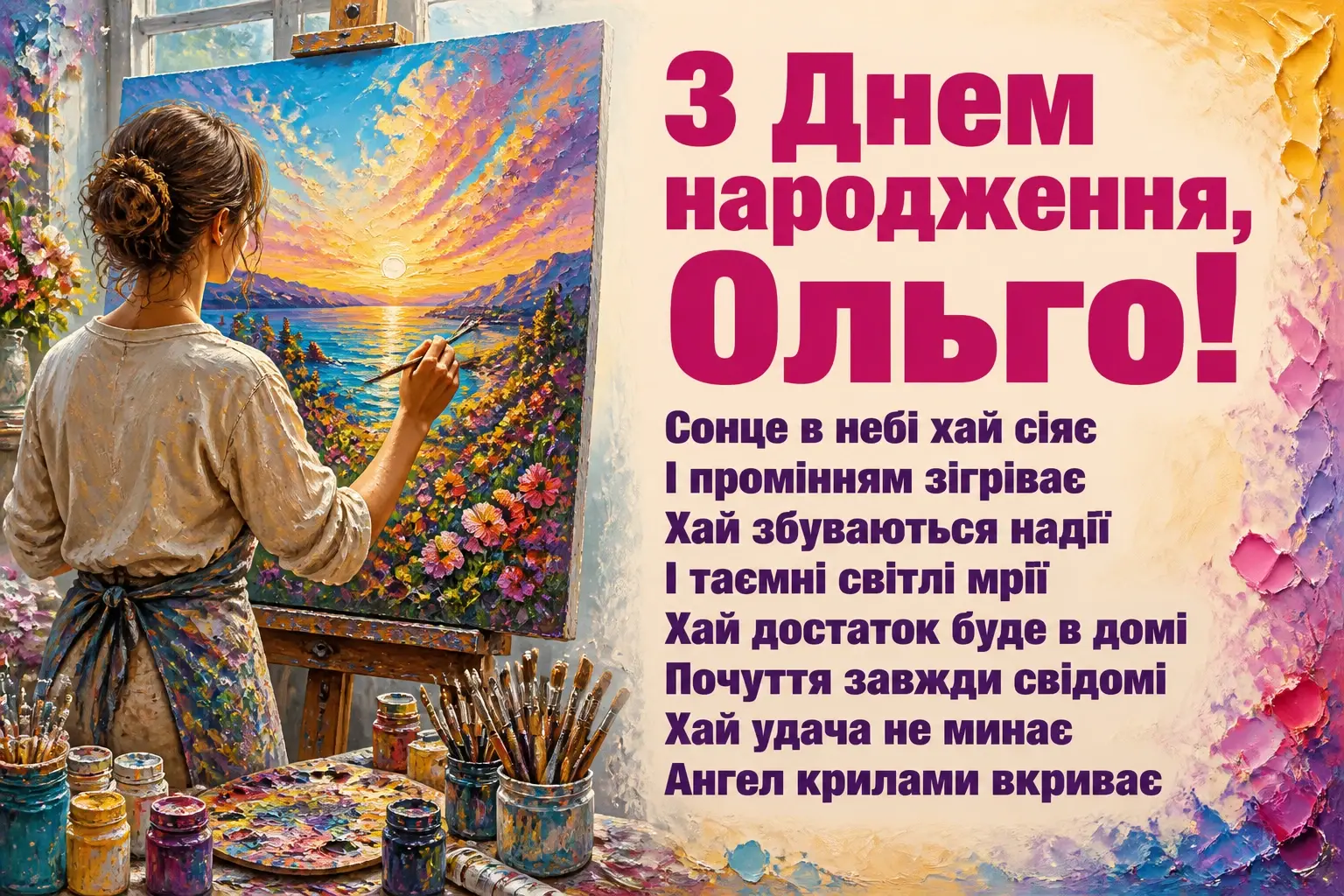 з днем народження ольга
