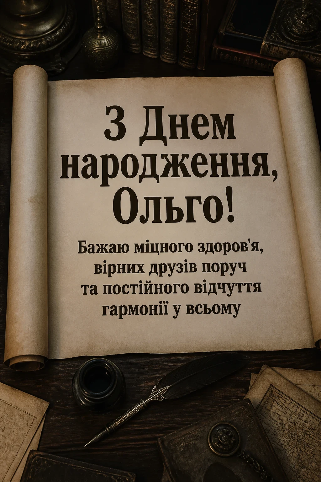 з днем народження ольга