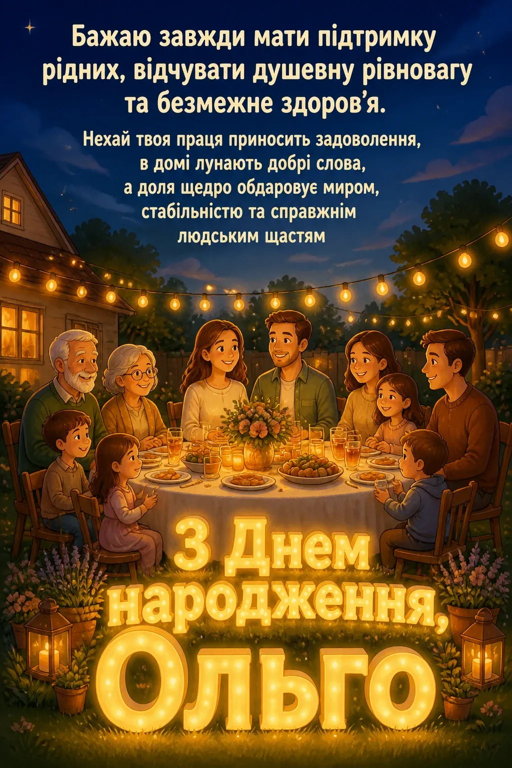 з днем народження ольга