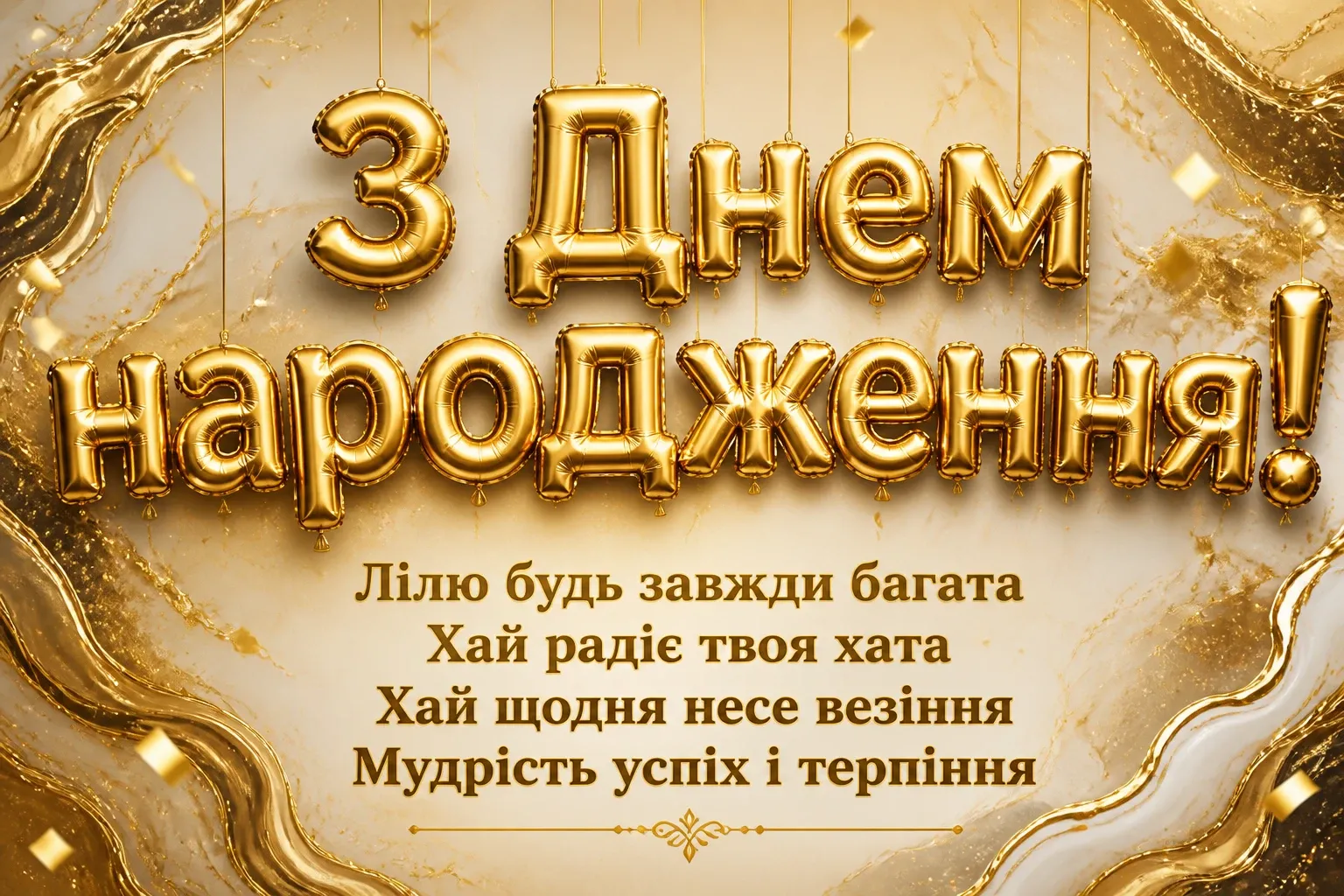 з днем народження ліля