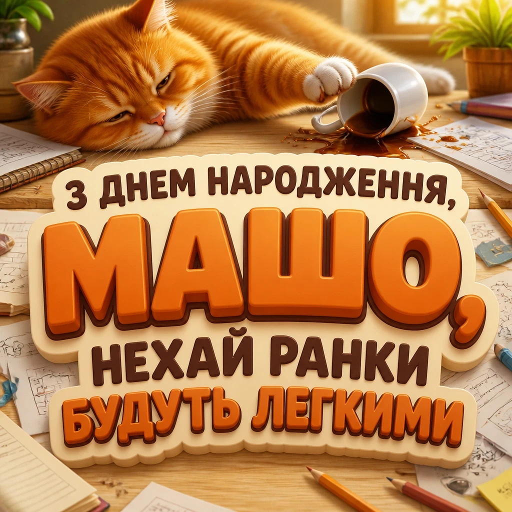 з днем народження маша