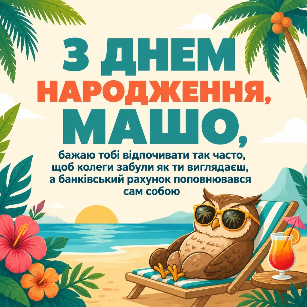 з днем народження маша