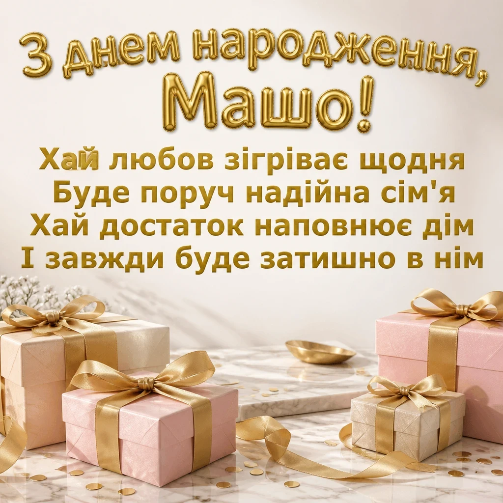 з днем народження маша