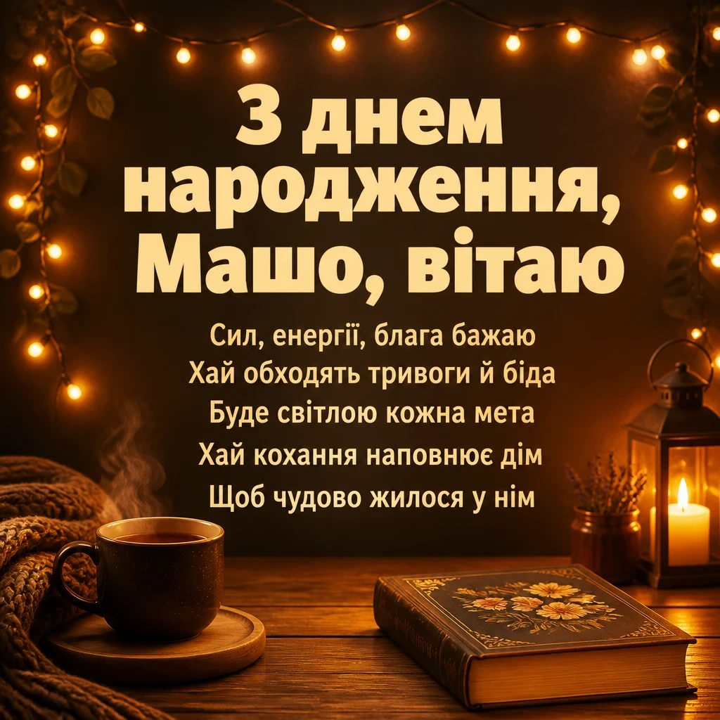 з днем народження маша