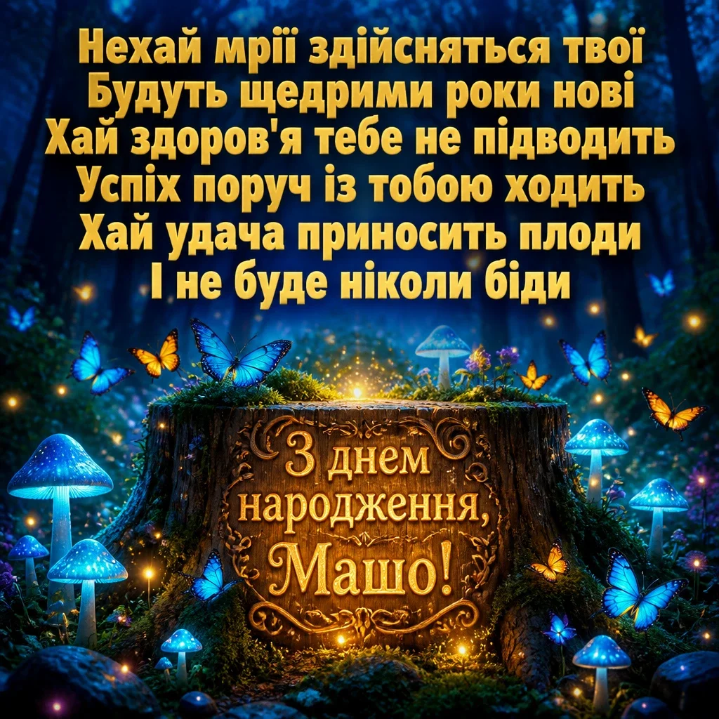 з днем народження маша