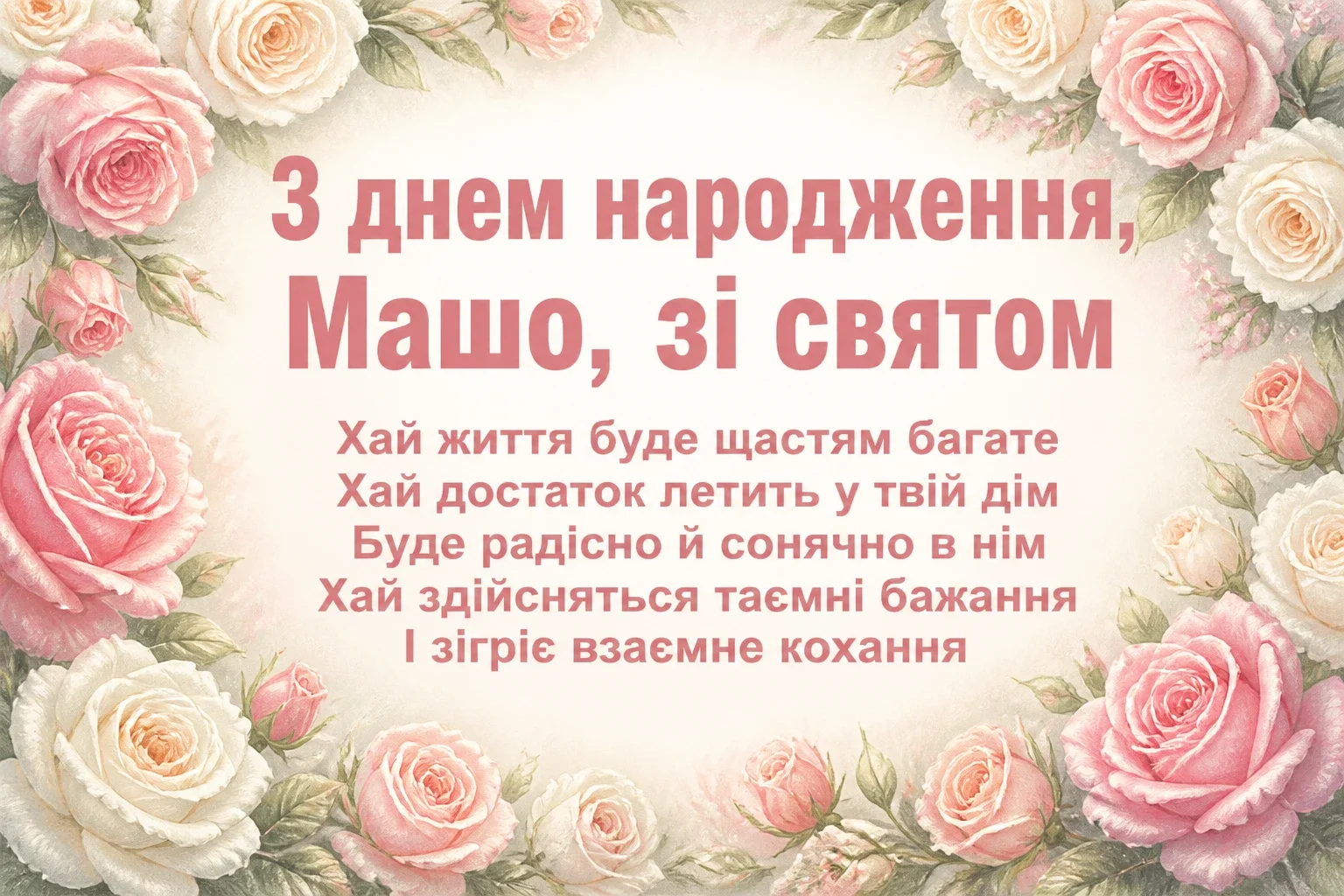 з днем народження маша