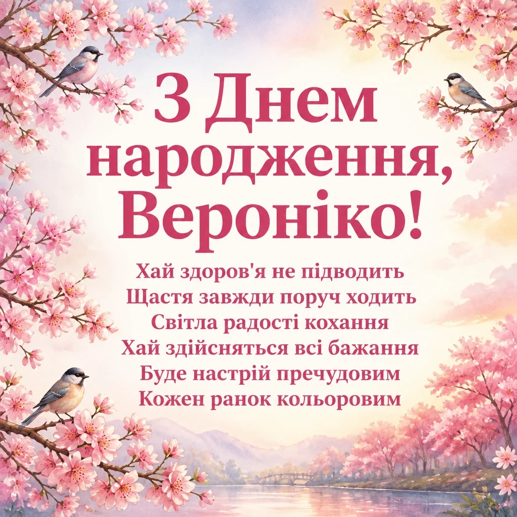 з днем народження вероніка