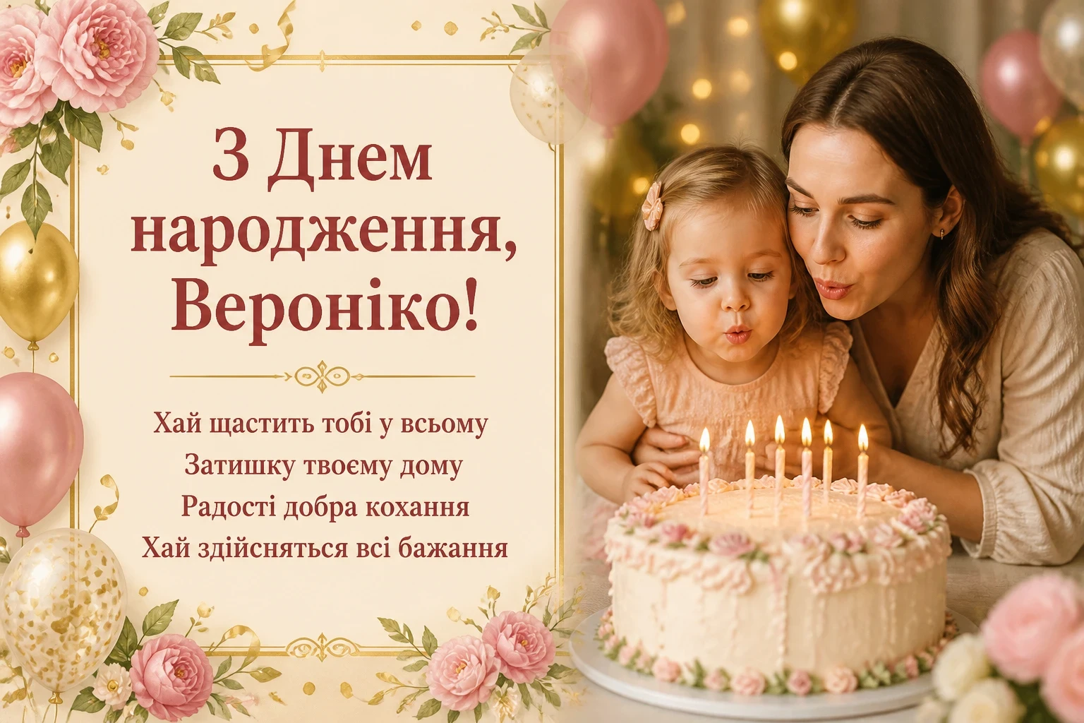 з днем народження вероніка