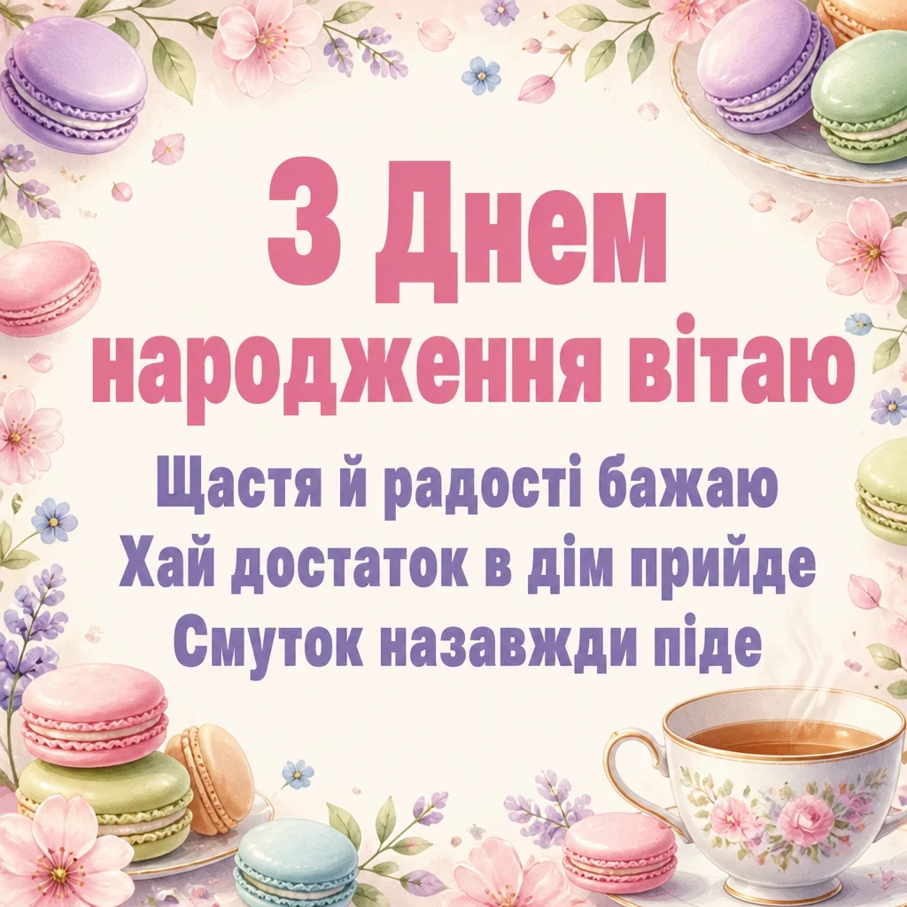 привітання з днем народження в прозі подрузі