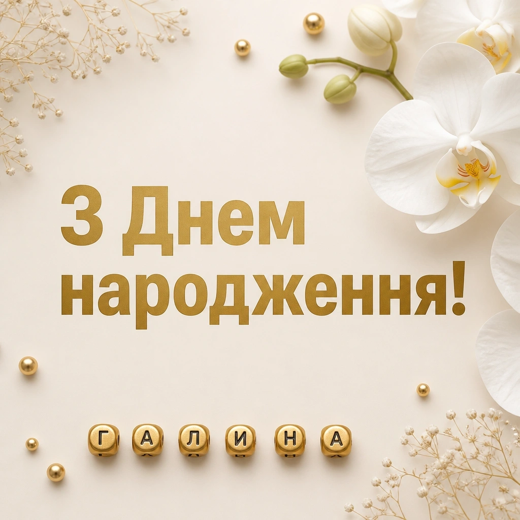 з днем народження галина