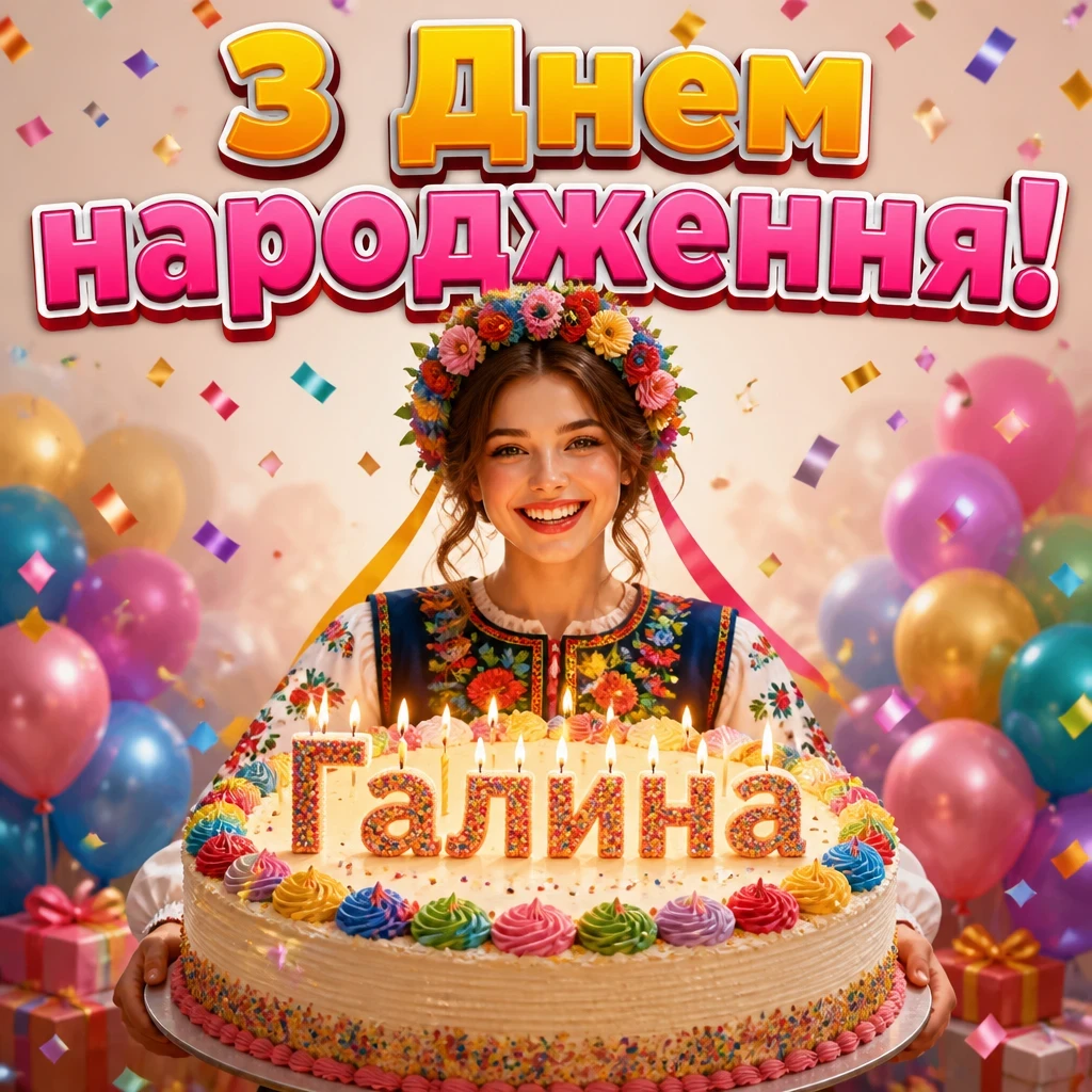 з днем народження галина