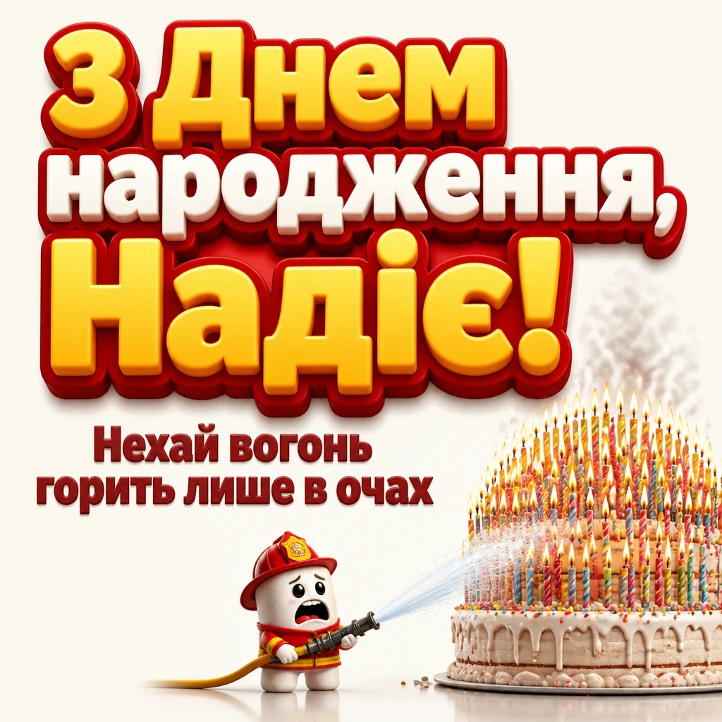 з днем народження надія