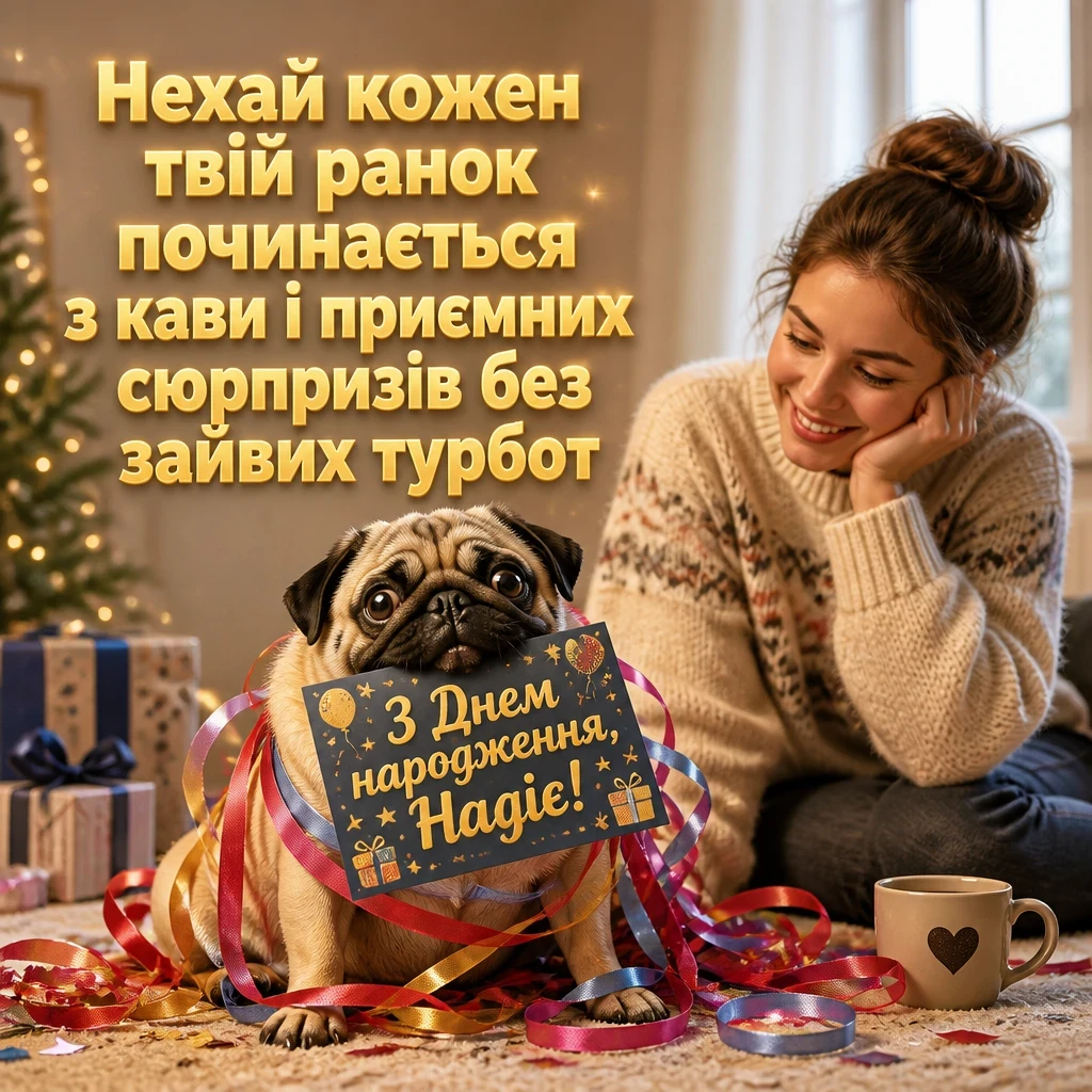 з днем народження надія