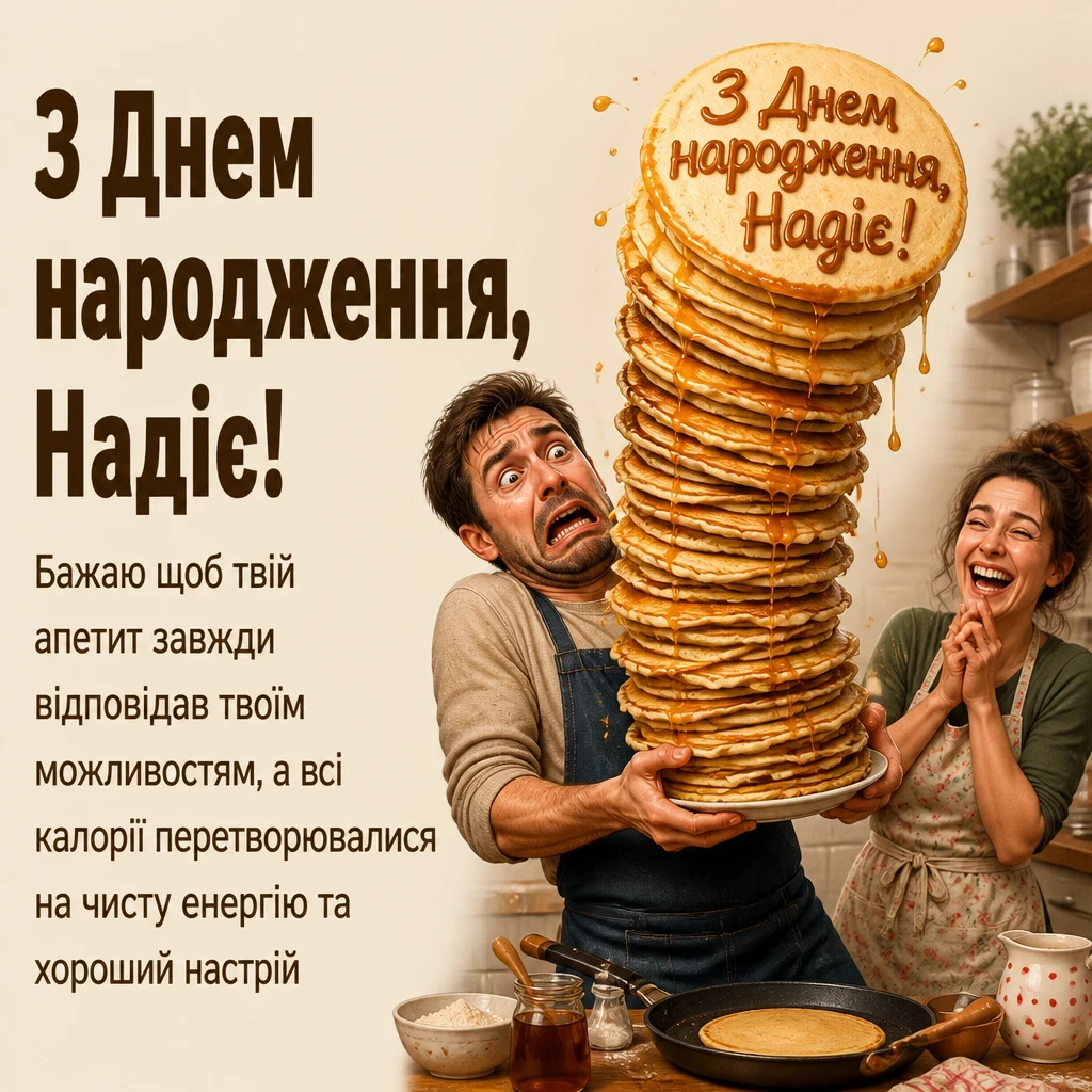 з днем народження надія