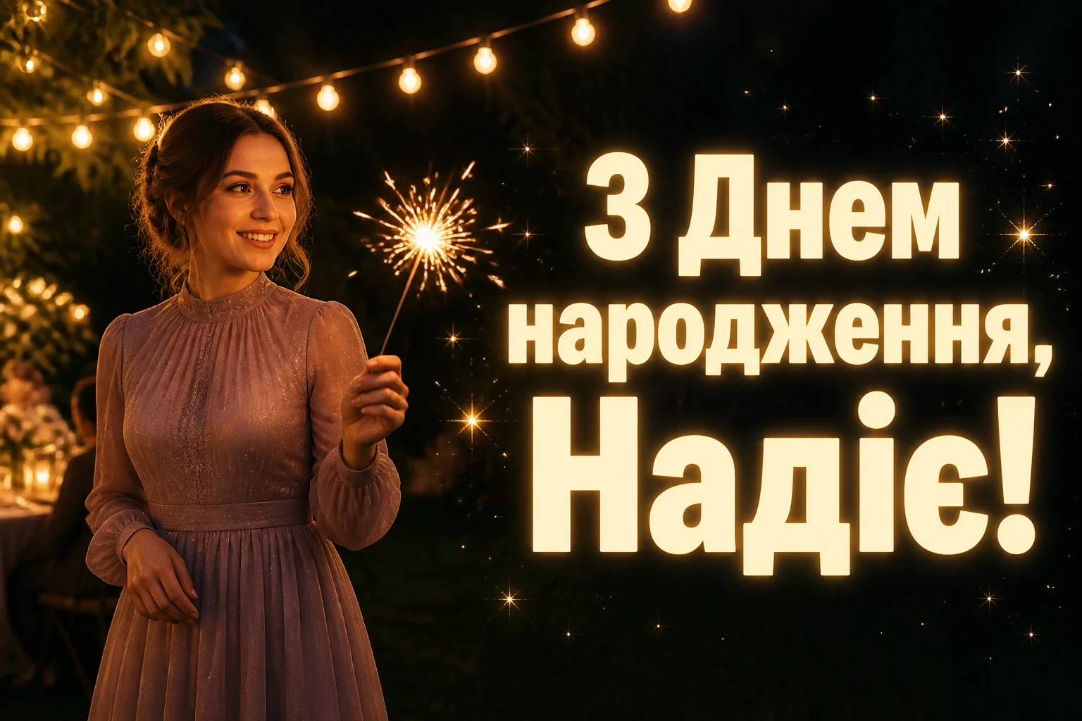 з днем народження надія