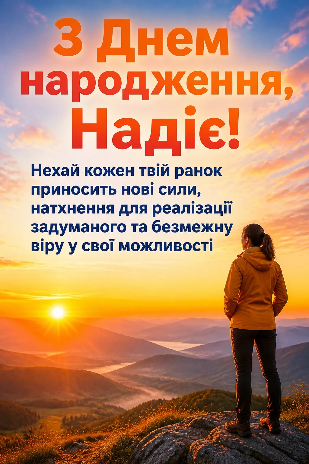 з днем народження надія