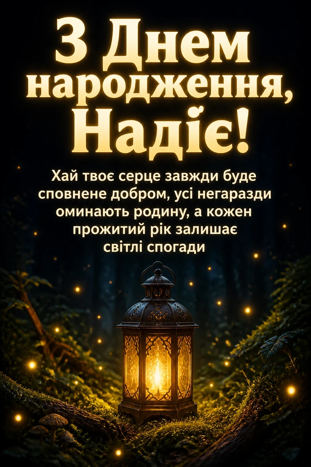 з днем народження надія