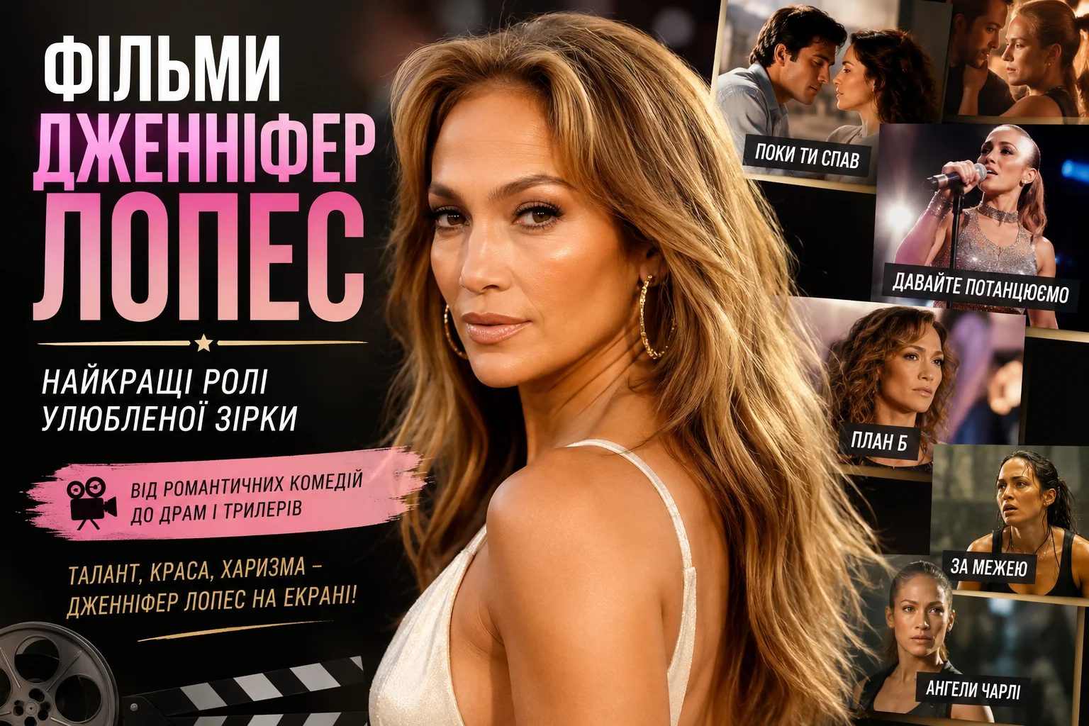 ТОП 20 фільмів Дженніфер Лопес різних жанрів